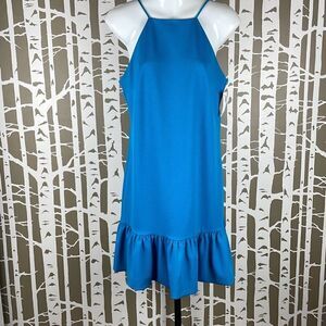 Trina Turk High Neck Ruffle Hem Mini Dress 2